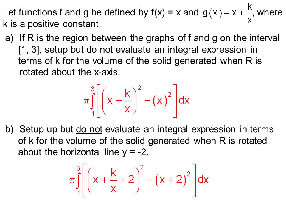 Let functions f and g be defined by f(x) = x and , where