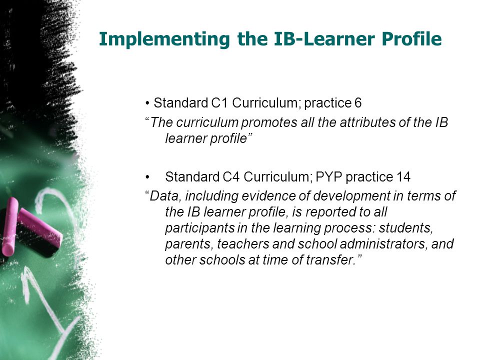 Implementing the IB-Learner Profile