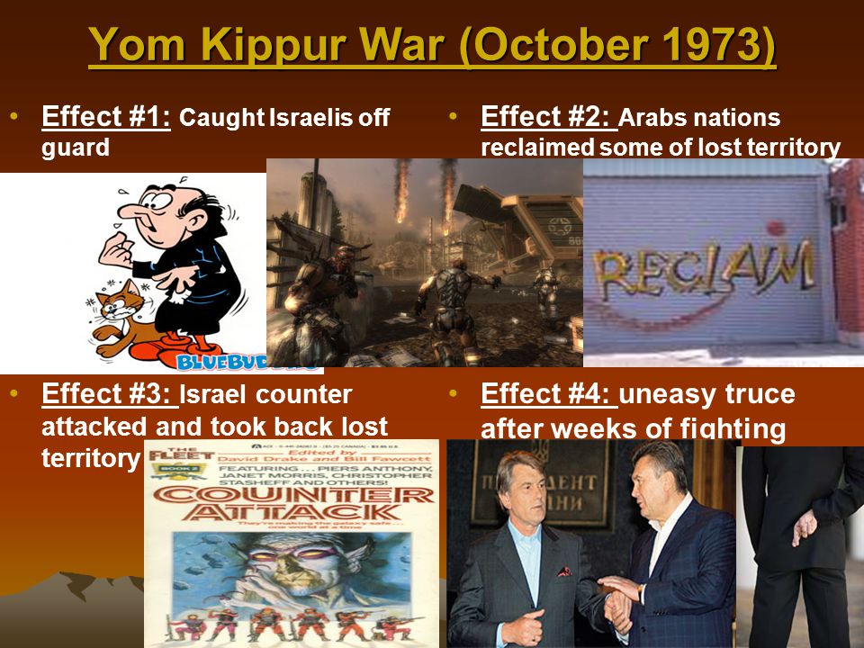 Yom Kippur War (October 1973)