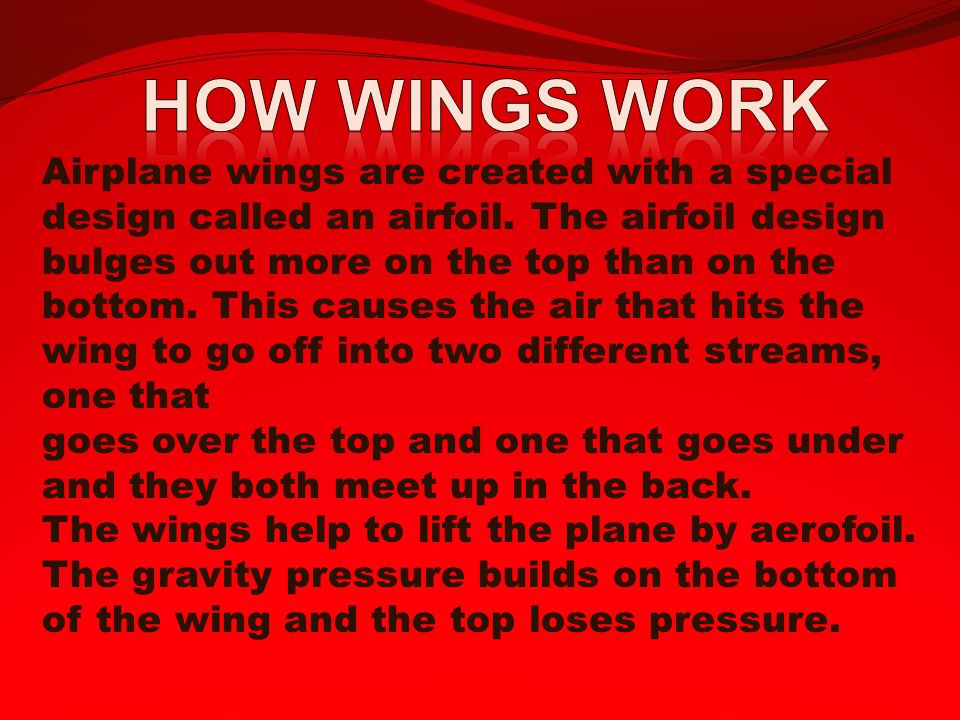 How wings work