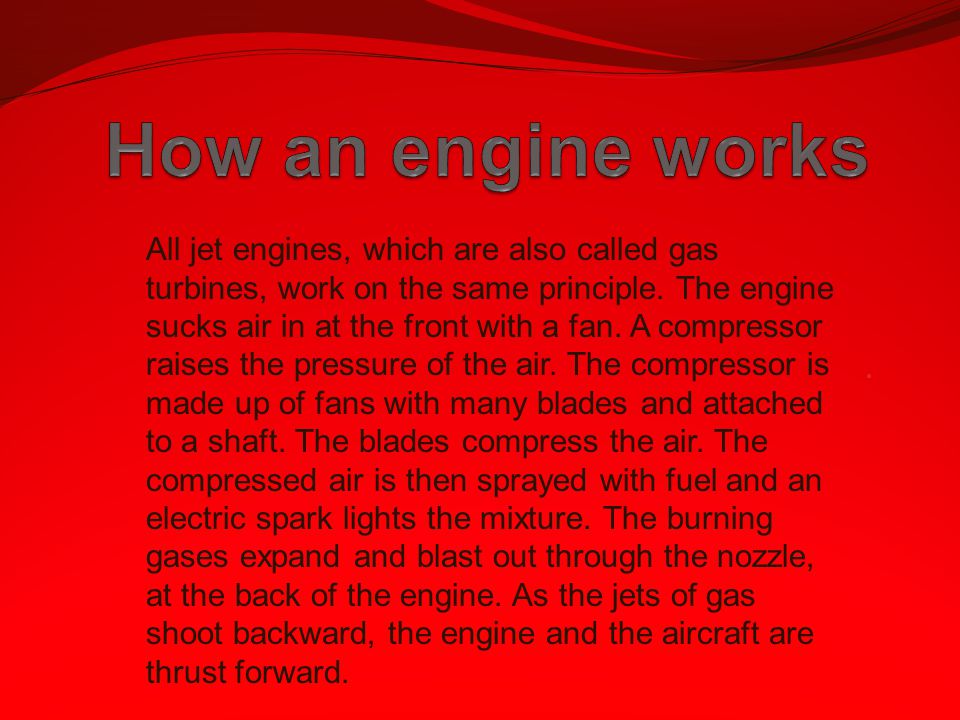 How an engine works