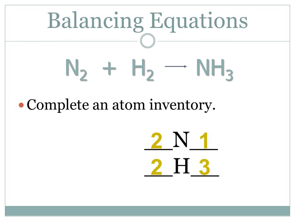 Balancing Equations. - ppt video online download