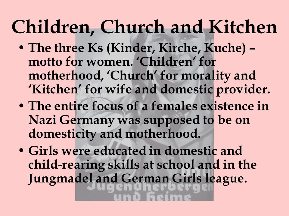 Children, Church and Kitchen