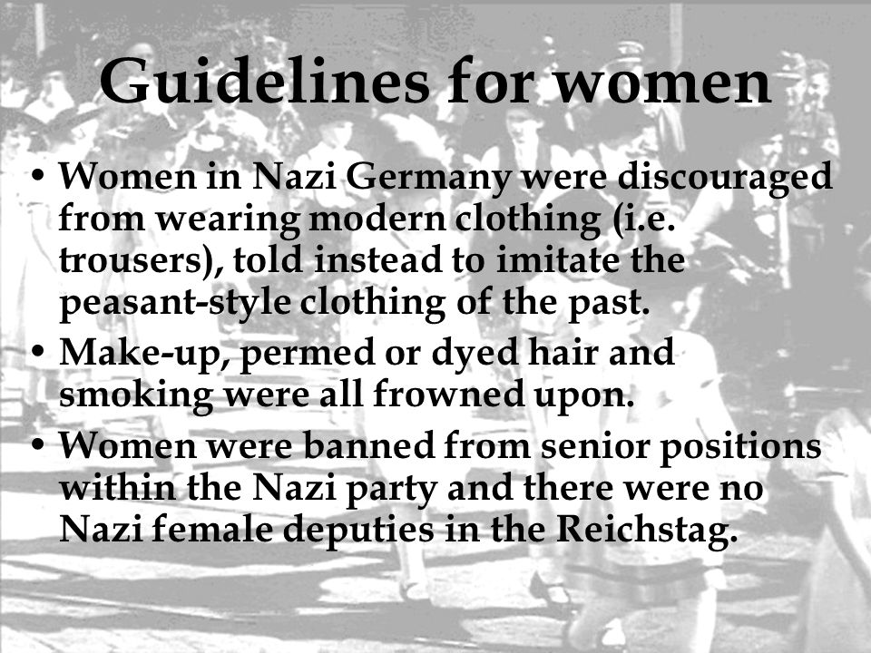 Guidelines for women