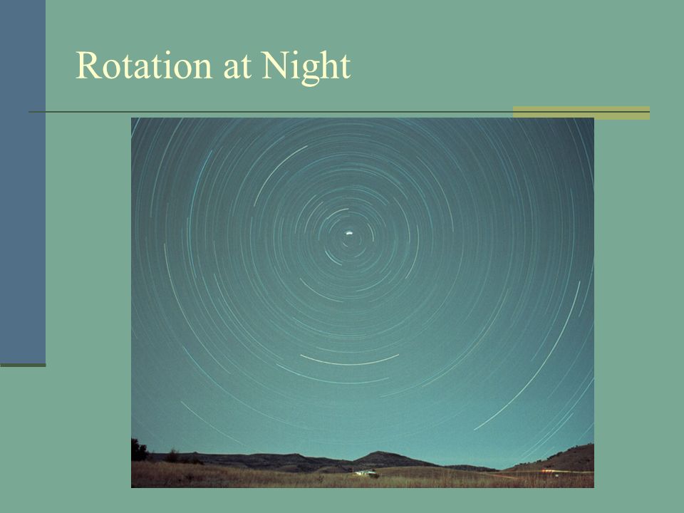 Rotation at Night