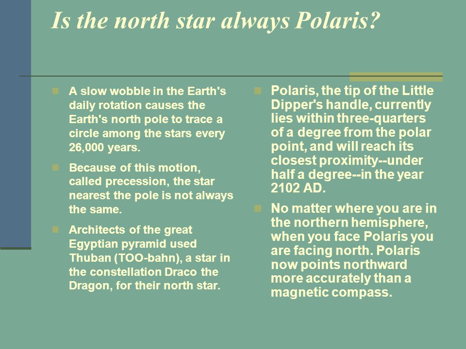 Is the north star always Polaris