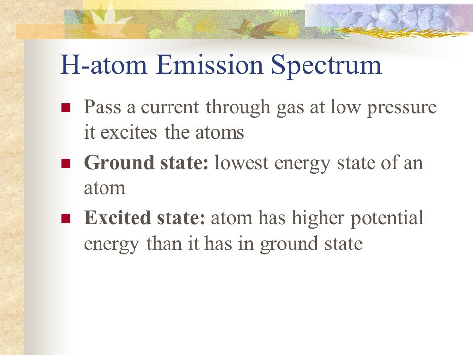 H-atom Emission Spectrum