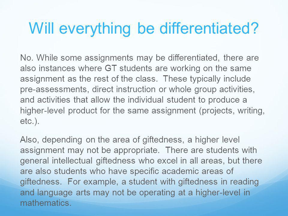 Will everything be differentiated