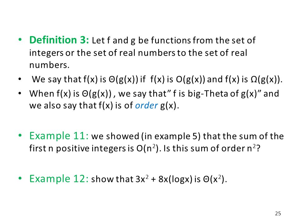 Chapter Algorithms 3 2 The Growth Of Functions Ppt Video Online Download