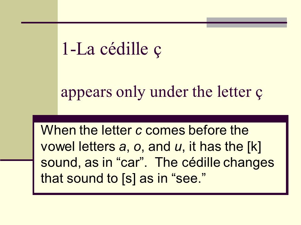 Les Accents There Are Five Marks That Occur With Letters In French All Are Important For Spelling Most Are Important For Pronunciation Ppt Video Online Download