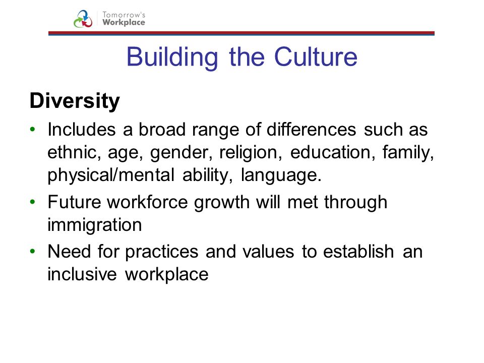 Building the Culture Diversity