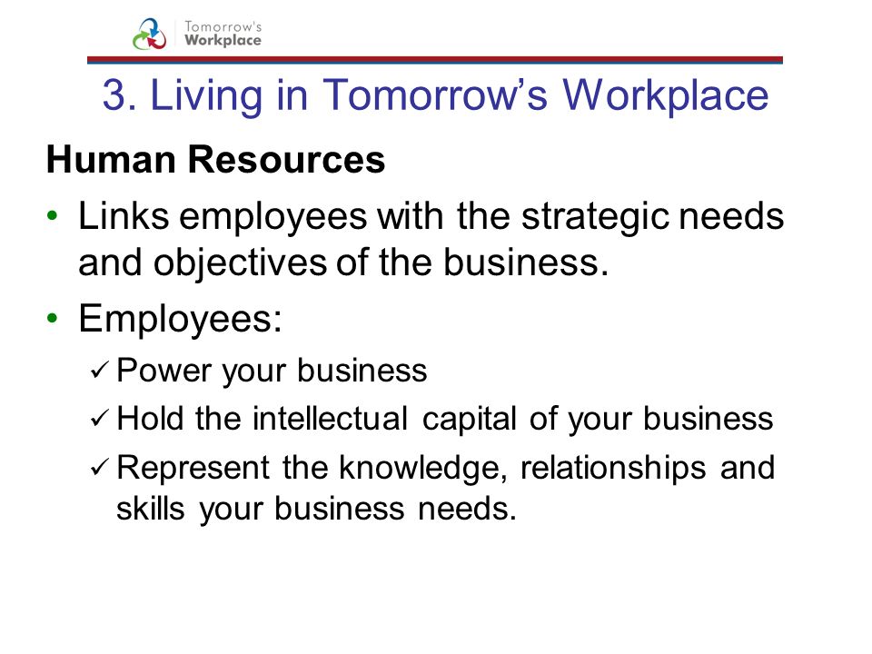 3. Living in Tomorrow’s Workplace