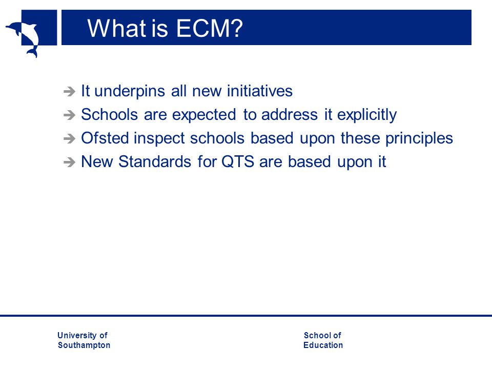 What is ECM It underpins all new initiatives