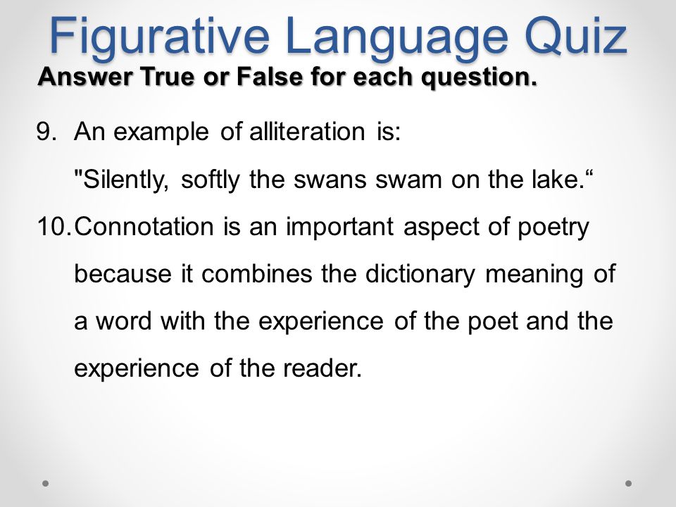 Figurative Language Quiz Ppt Video Online Download