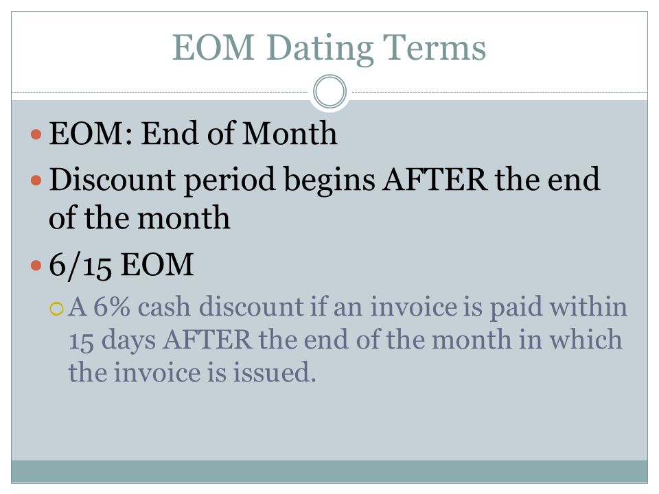eom dating calculator