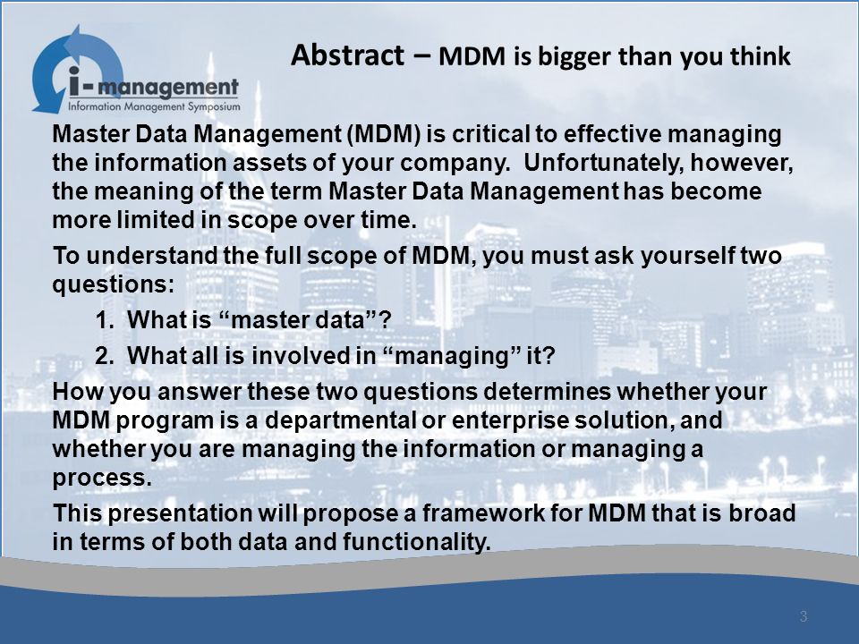 Master Data Management (MDM) - ppt video online download