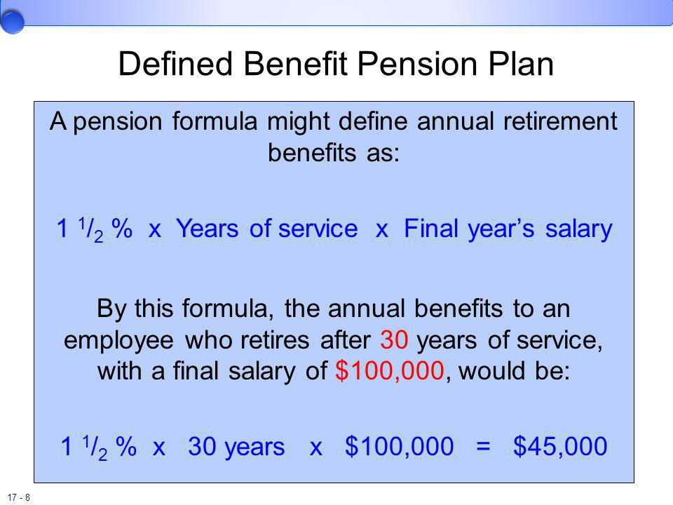 Pensions and Other Postretirement Benefits - ppt download