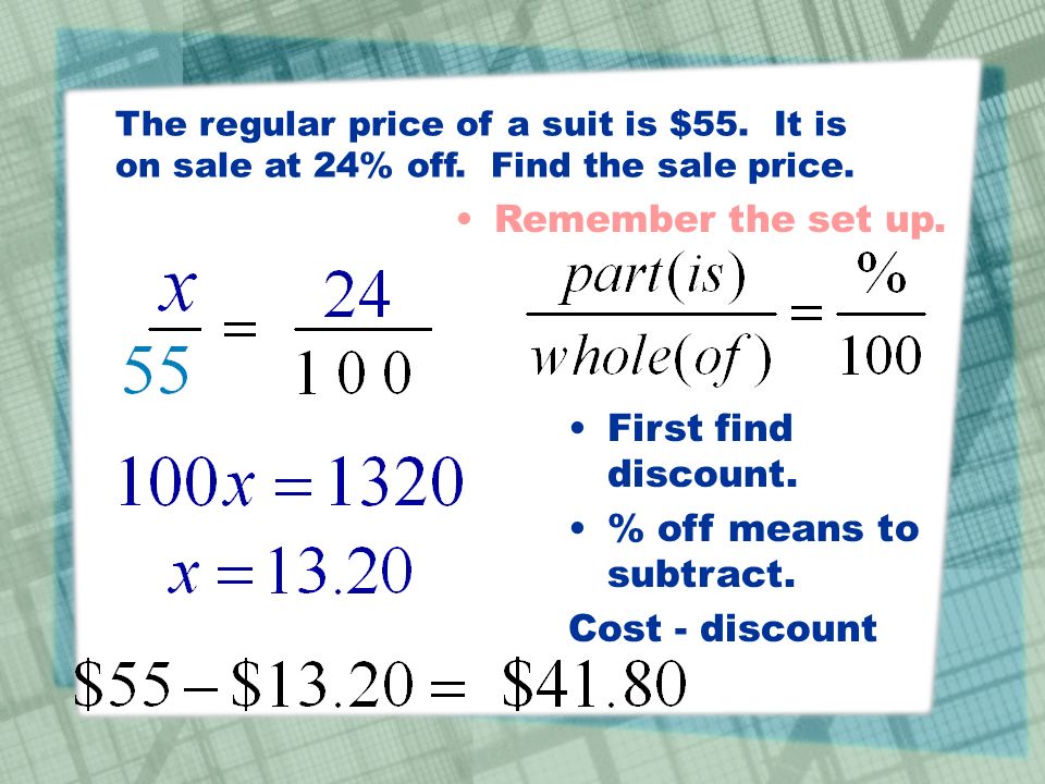 Word Problems: Discount or Markup - ppt download