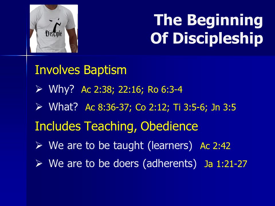 The Beginning Of Discipleship