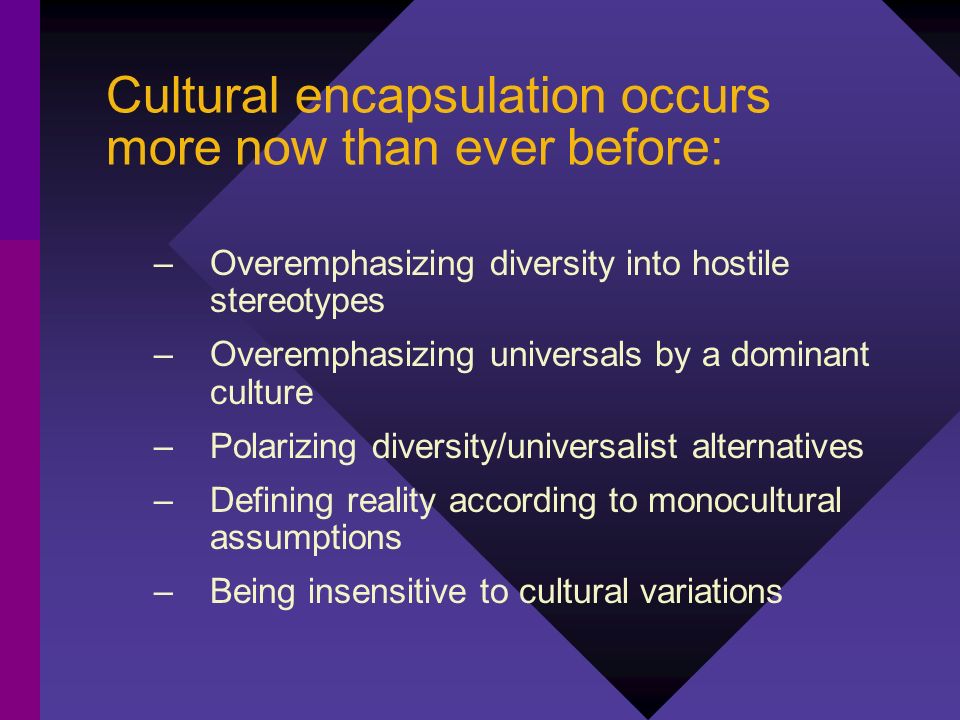 cultural encapsulation definition