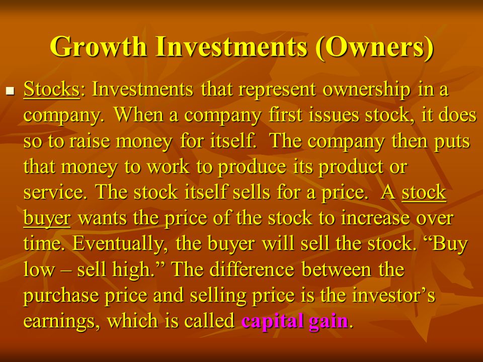 Growth Investments (Owners)