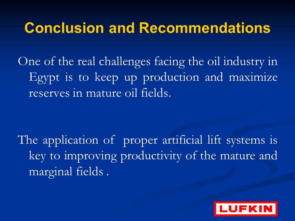 Historical Review of Artificial Lift in Egypt - ppt video online download