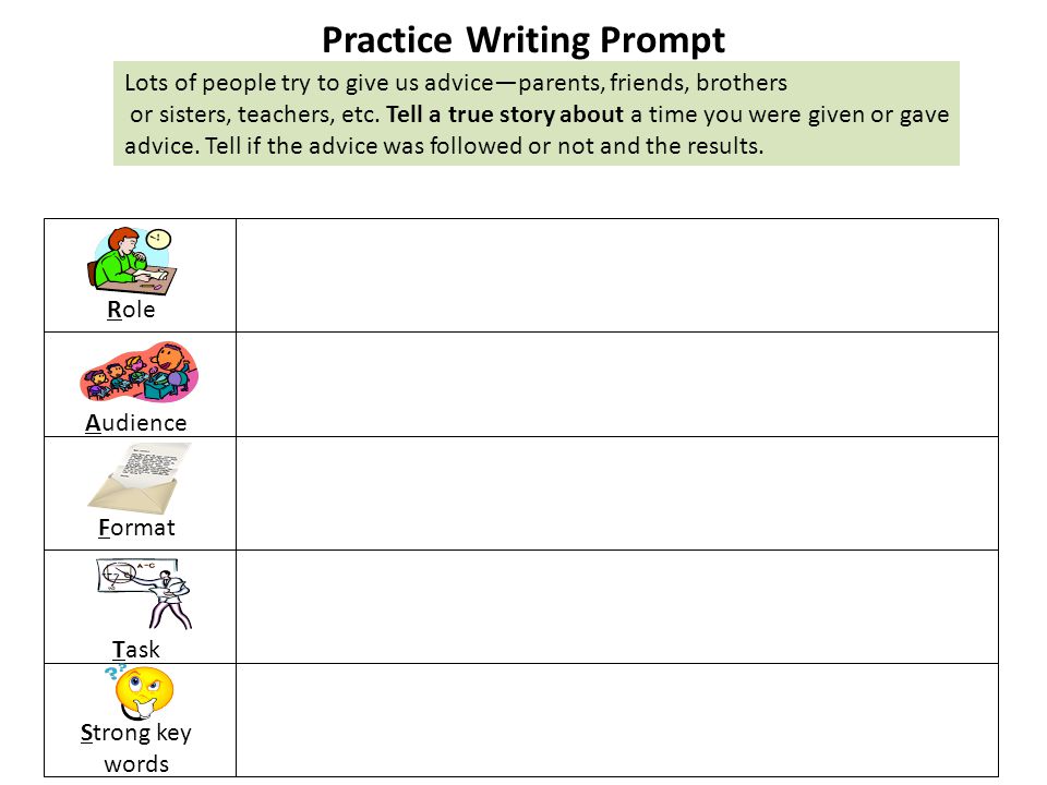 Practice Writing Prompt