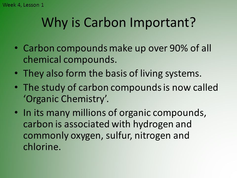 Why Is Carbon Important?