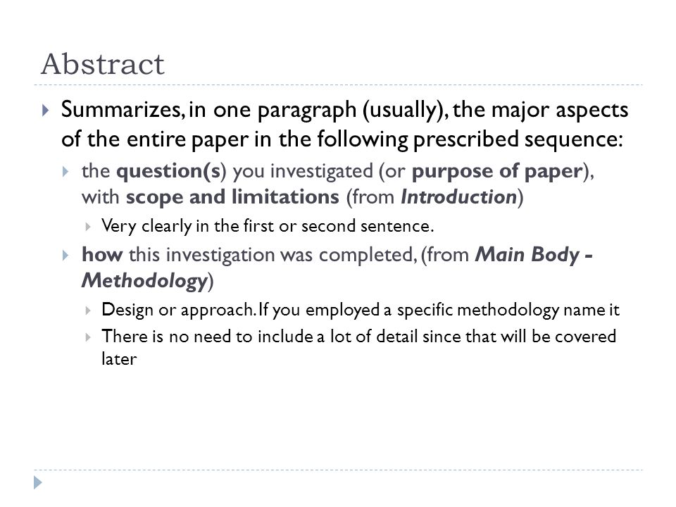 Academic Writing Writing An Abstract Ppt Video Online Download