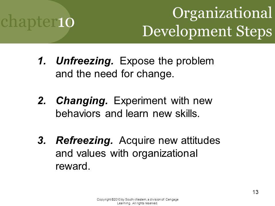 Organizational Development Steps