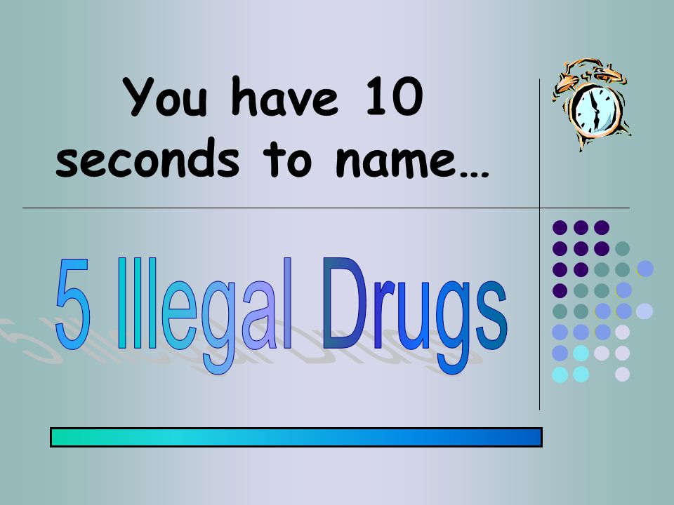 You have 10 seconds to name…