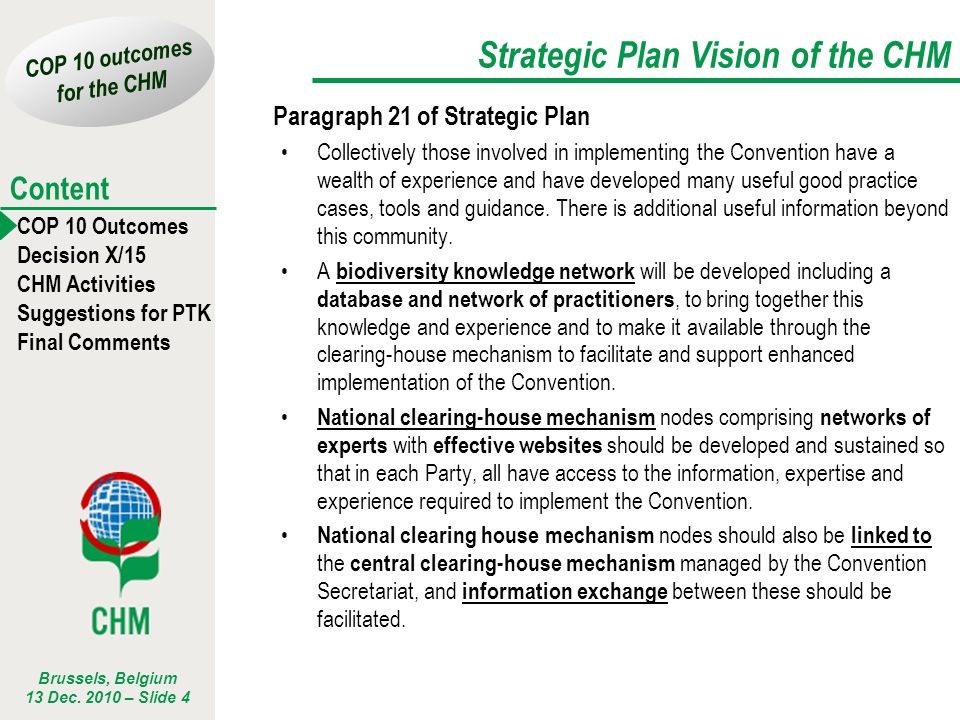 Strategic Plan Vision of the CHM