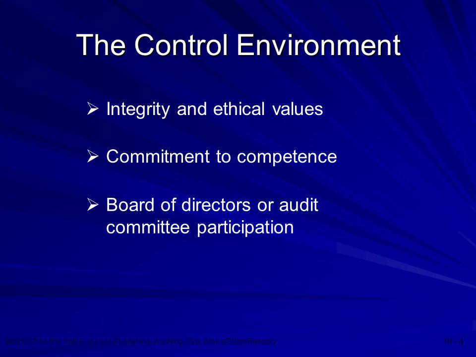 The Control Environment