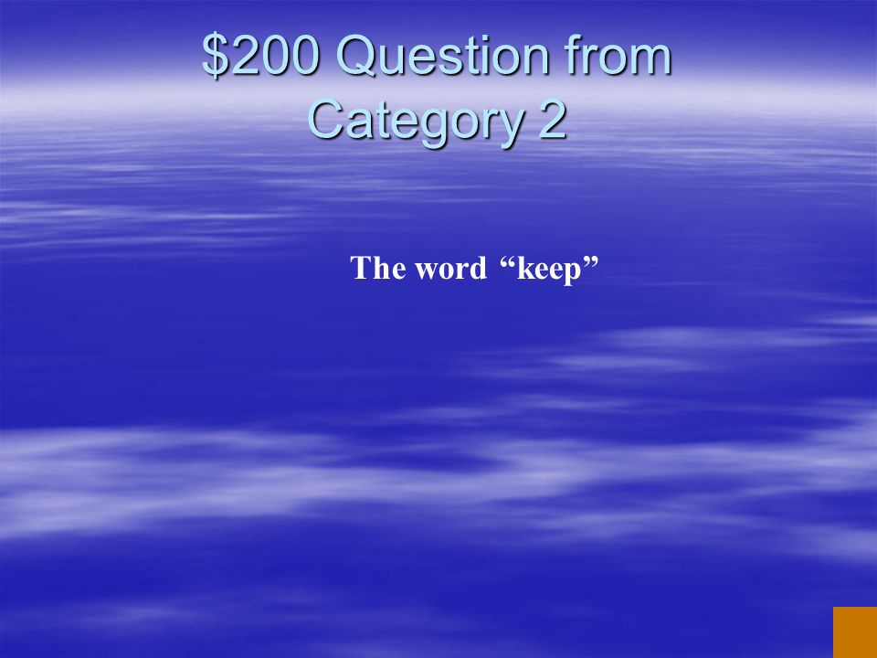 $200 Question from Category 2