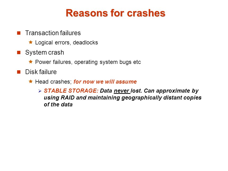 Recovery Amol Deshpande Cmsc Ppt Video Online Download