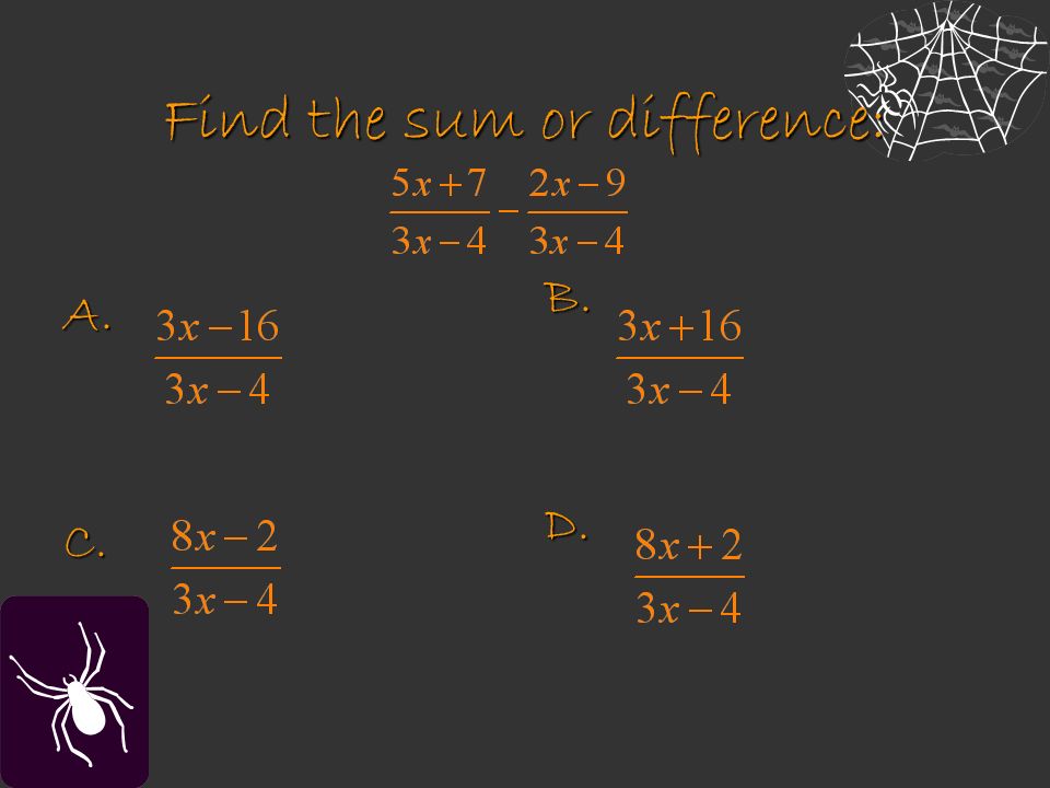 Find the sum or difference: