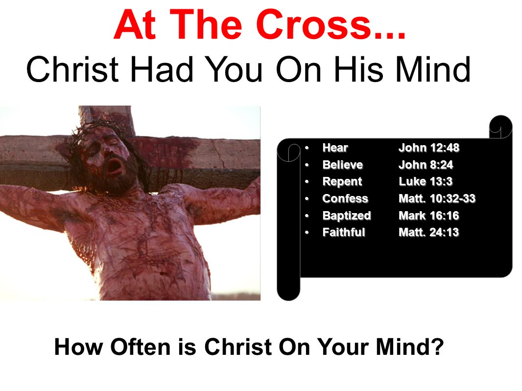 How Often is Christ On Your Mind