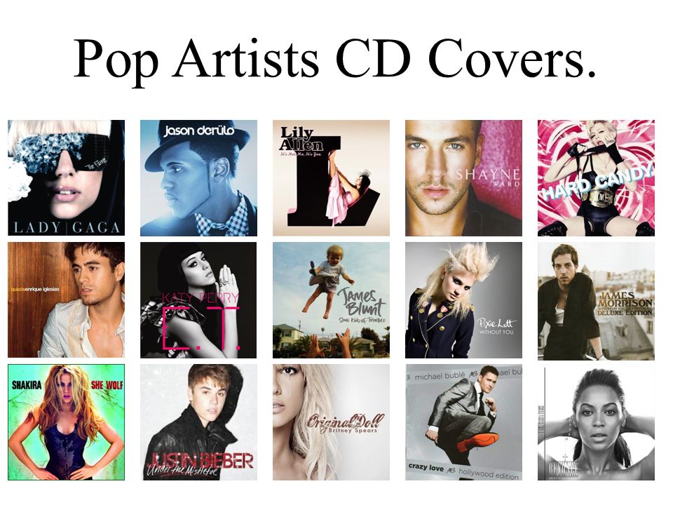 Pop Artists CD Covers.