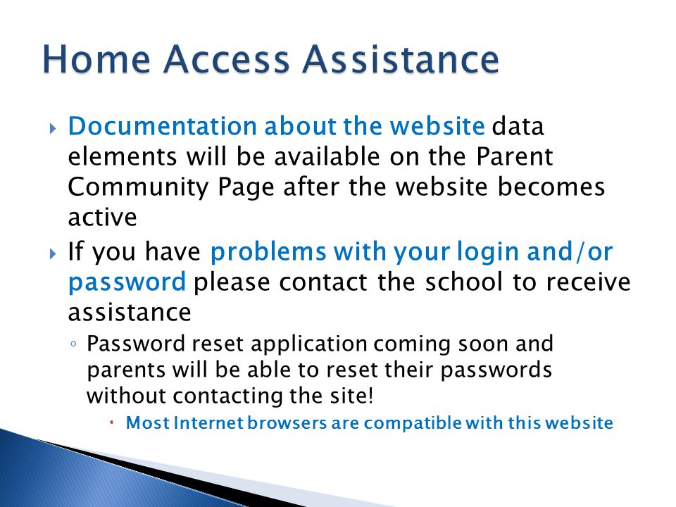 Home Access Assistance