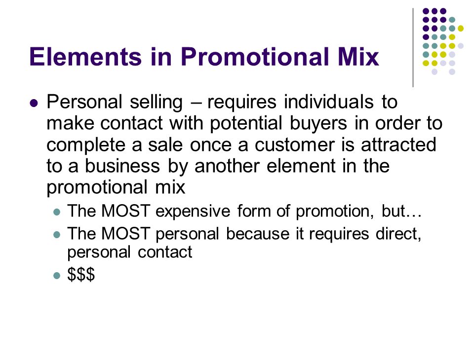 Elements in Promotional Mix