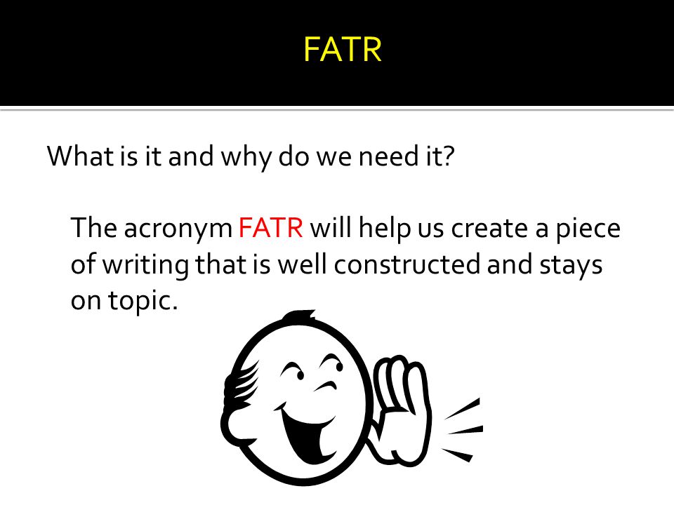 FATR What is it and why do we need it.