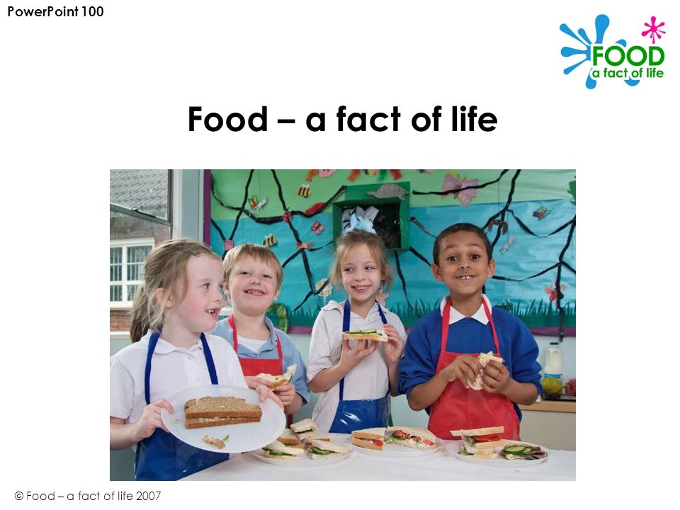PowerPoint 100 Food – a fact of life © Food – a fact of life 2007