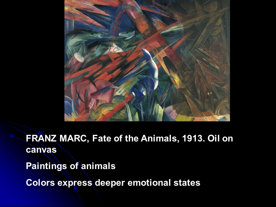FRANZ MARC, Fate of the Animals, Oil on canvas