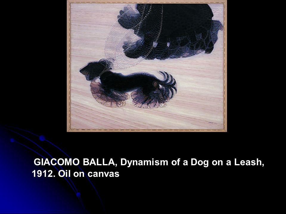 GIACOMO BALLA, Dynamism of a Dog on a Leash, Oil on canvas