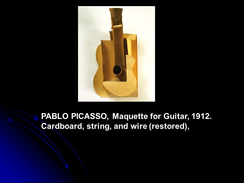 PABLO PICASSO, Maquette for Guitar, 1912