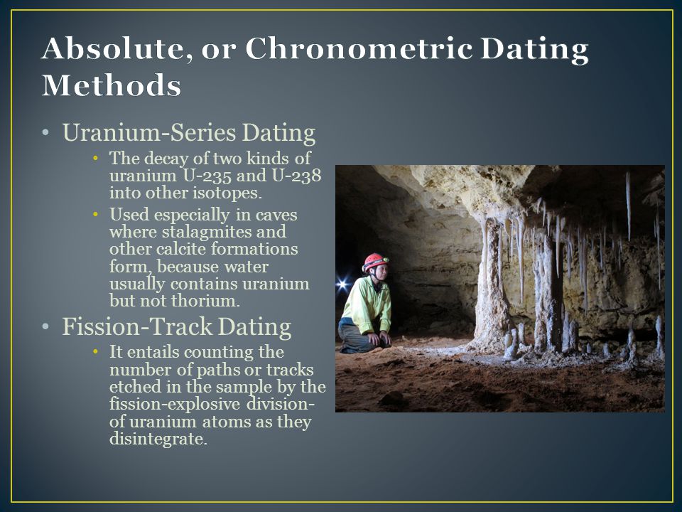 Uranium series dating ppt
