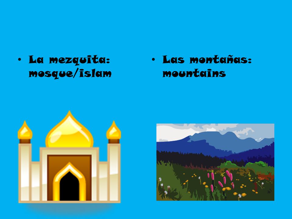 La mezquita: mosque/islam