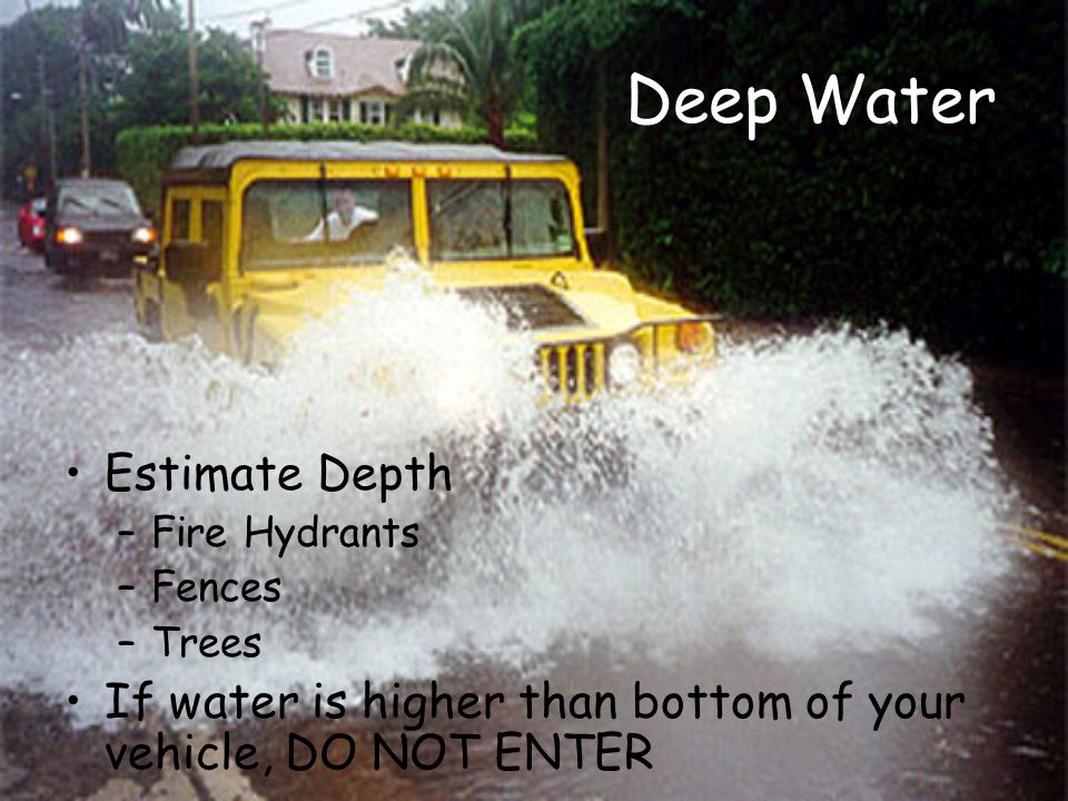 Deep Water Estimate Depth