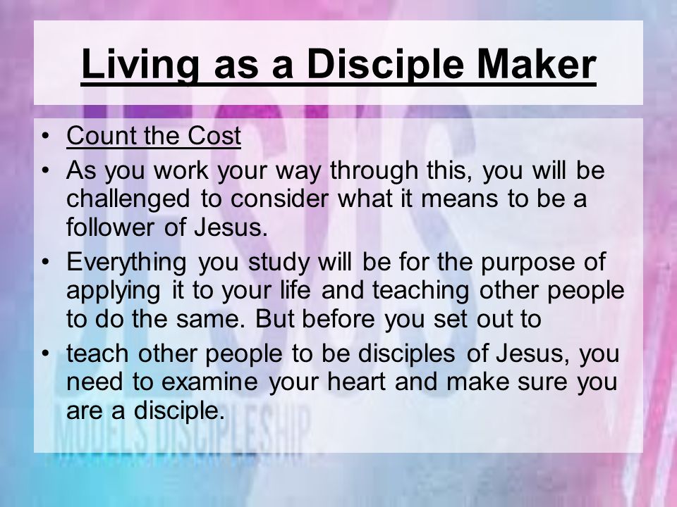 Living as a Disciple Maker