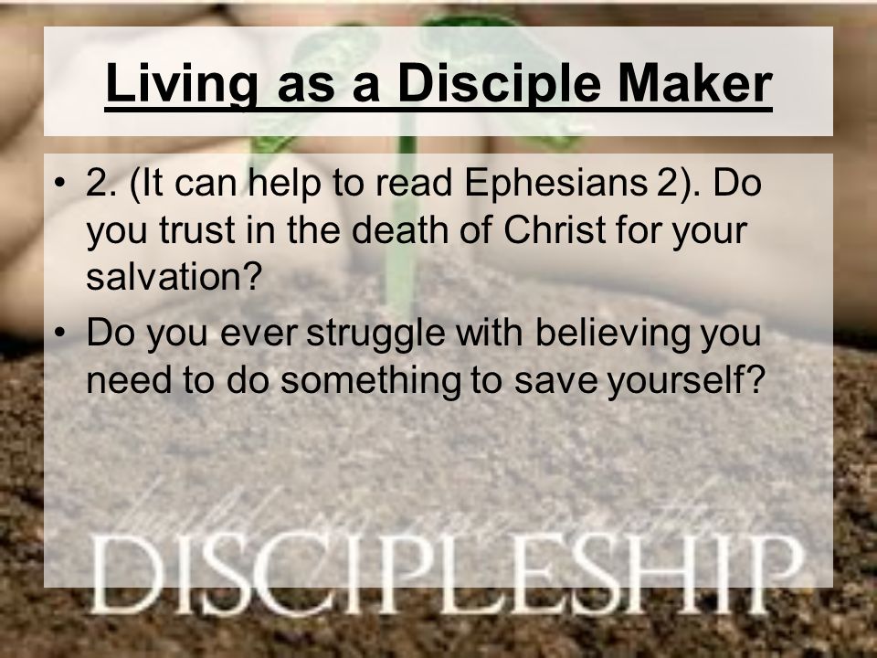 Living as a Disciple Maker
